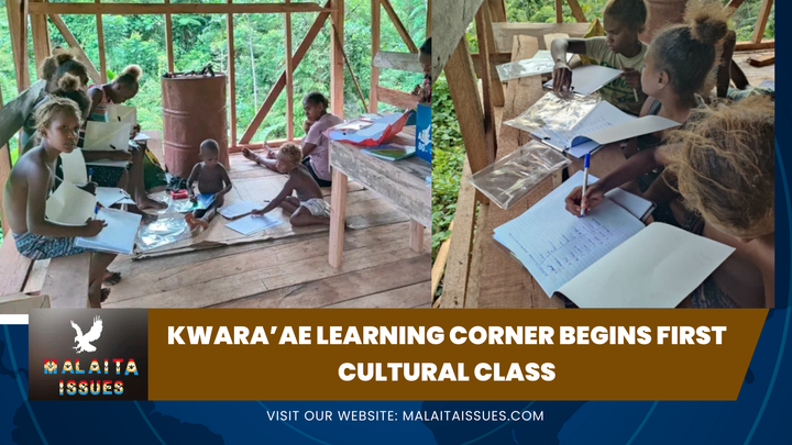 Kwara’ae Learning Corner Begins First Cultural Class.