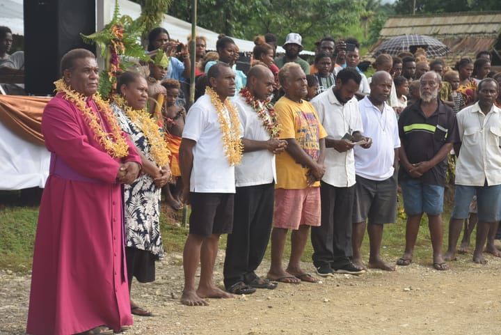Bishop Michael Sau Bebeu Visits Lautolo Parish Northern Region.