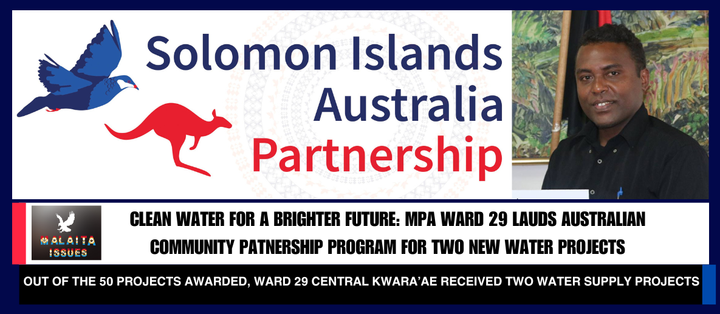 Clean Water for a Brighter Future: MPA Ward 29 Lauds Australian Community Partnership Program for Two New Water Projects.