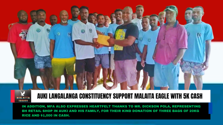 Malaita Football Association Grateful for Generous Support Toward Malaita Eagles