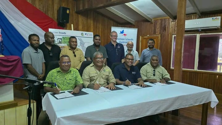 Four Road Projects Signed for Malaita Province